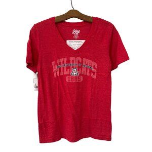 Blue 84 University Of Arizona Wildcats Graphic TShirt Size M Red Cotton Poly NEW